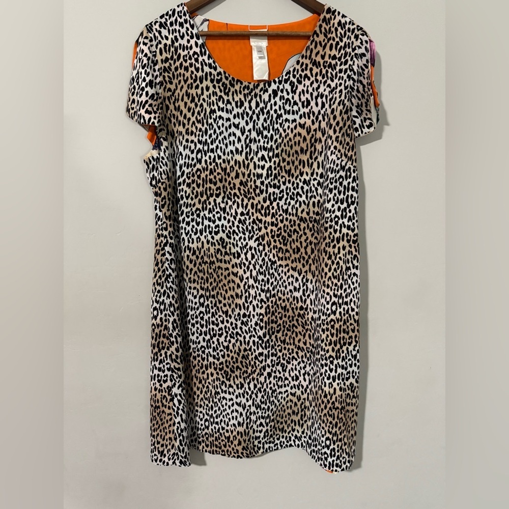 Chicos - Petite Reversible Floral-Animal Dress - Picture 9 of 13